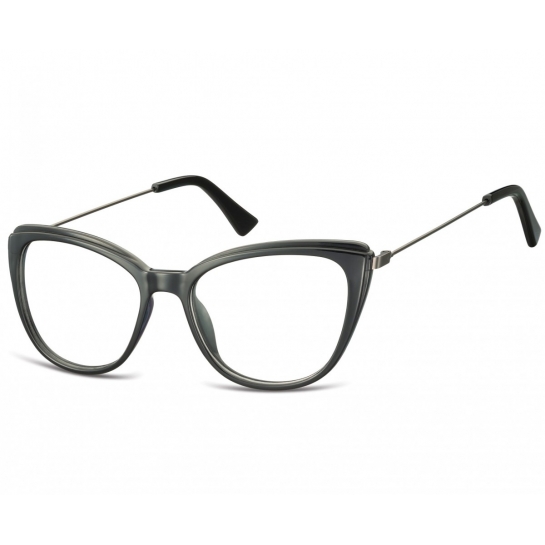 Okulary oprawki zerówki korekcyjne Kocie Oczy Sunoptic AC8 czarne